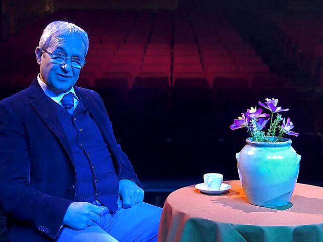 Italian porn by Mario Salieri features a natural busty burlesque queen seducing a guy to music