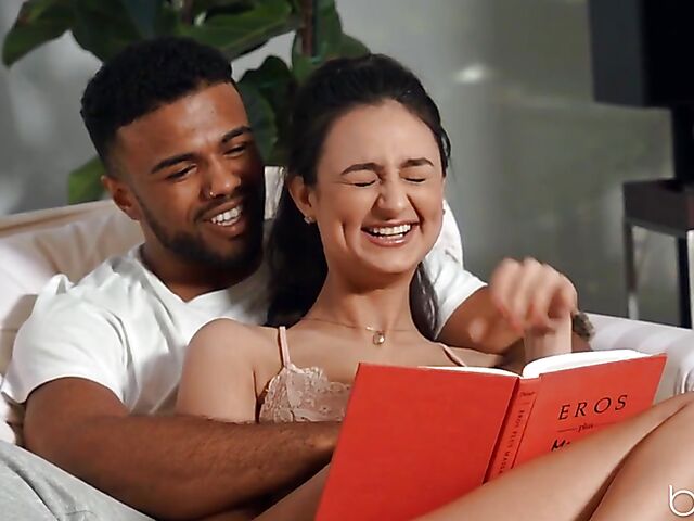 Passionate interracial sex of cute Eliza Ibarra and Troy Francisco