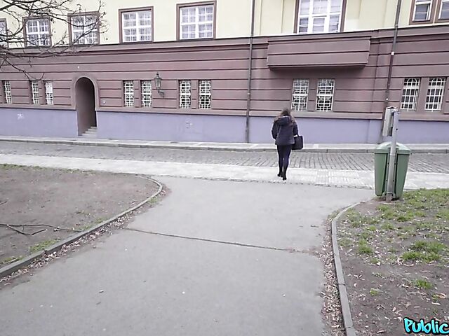 Sereyna Gomez - Public tits and cash for sex at the staircase