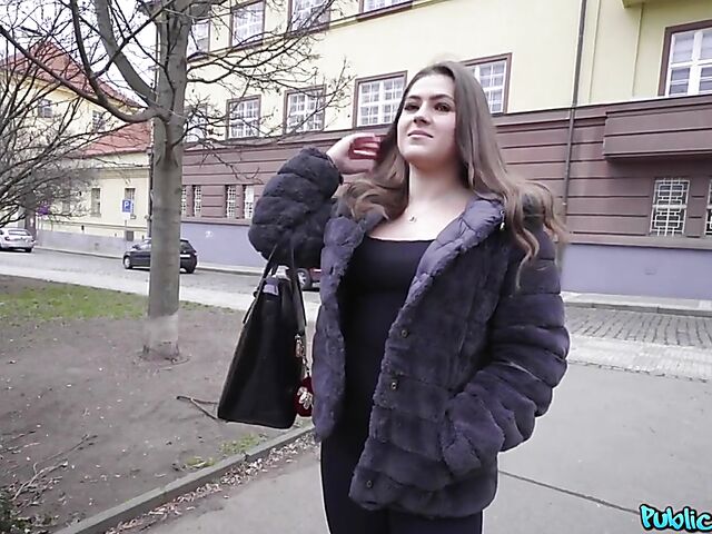 Sereyna Gomez - Public tits and cash for sex at the staircase