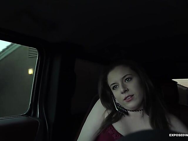 Piss humiliation and POV toilet blowjob on a leash with tied Jessie Wilde