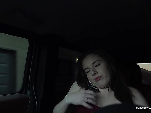 Piss humiliation and POV toilet blowjob on a leash with tied Jessie Wilde