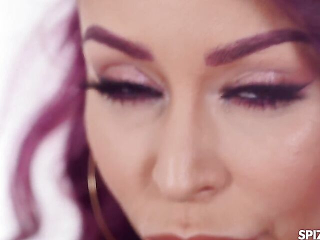 Monique Alexander POV in high boots and stockings