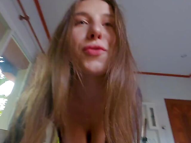 POV riding and doggy style with big tits natural girl Lily