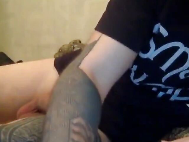 Real amateur teen couple filming sex and blowjob