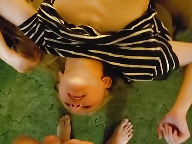 Real step brother fucks sister and cums inside her teen twat