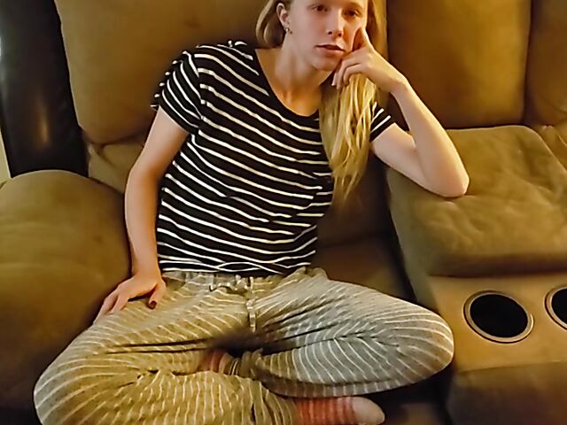 Real step brother fucks sister and cums inside her teen twat