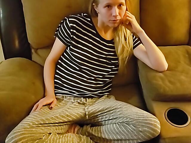 Real step brother fucks sister and cums inside her teen twat