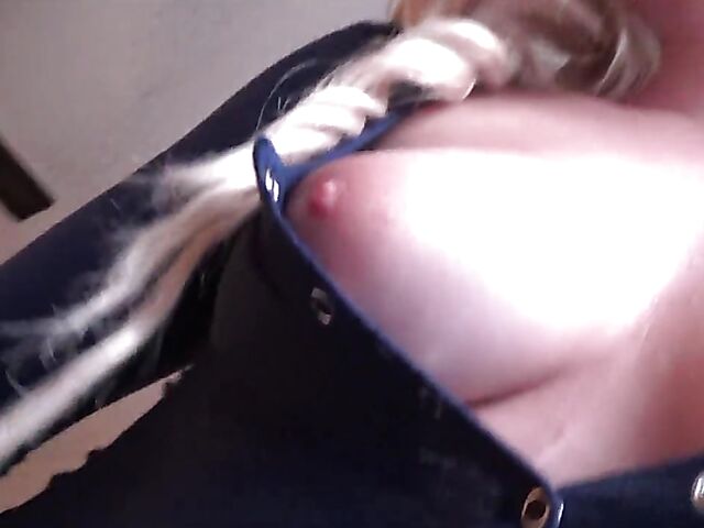 POV babysitter teen Jazmin Grey makes that cock cum