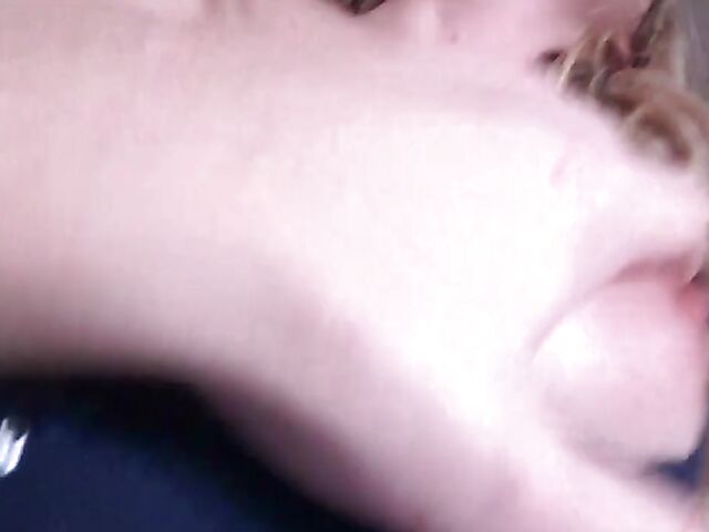 POV babysitter teen Jazmin Grey makes that cock cum