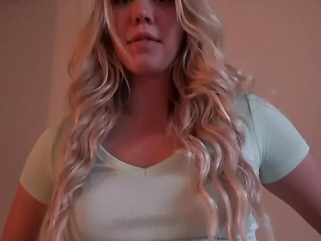 POV babysitter teen Jazmin Grey makes that cock cum