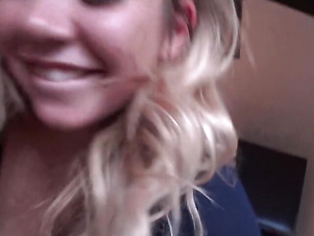 POV babysitter teen Jazmin Grey makes that cock cum