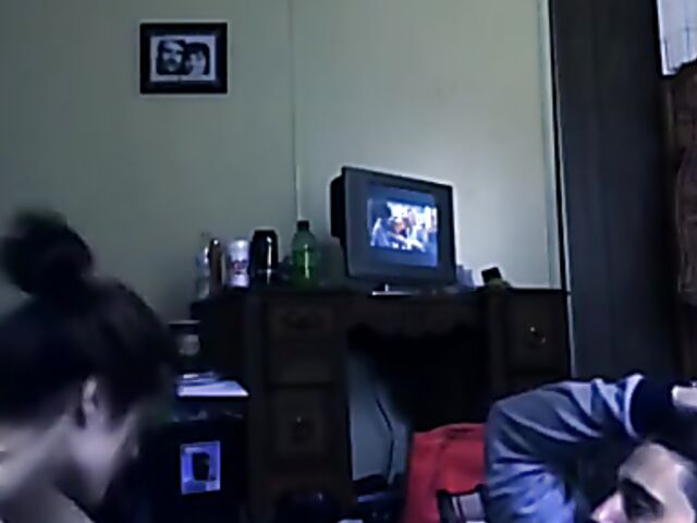 Amateur fuck with his hot girlfriend in his parents' room