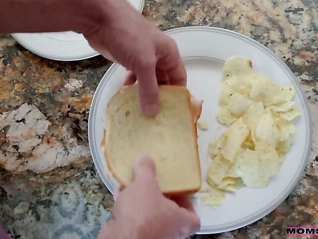 Big tits mom Rachael Cavalli turns her stepson on