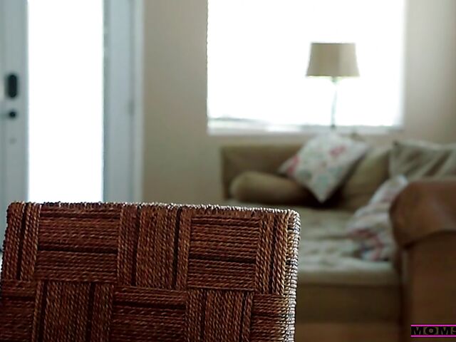 Big tits mom Rachael Cavalli turns her stepson on