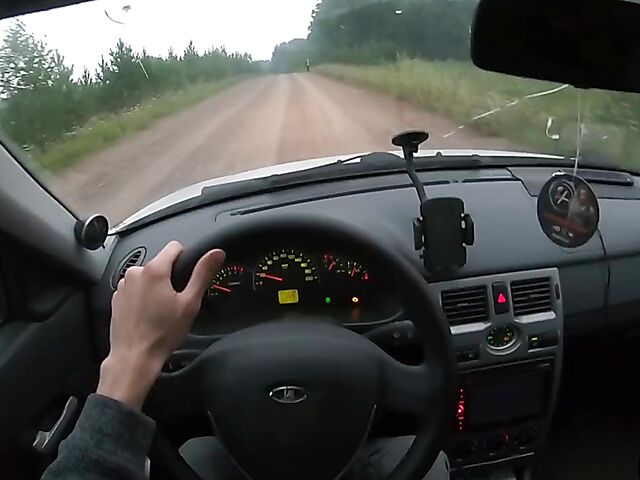 Car POV with russian teen hitchhiker Stacy Starando