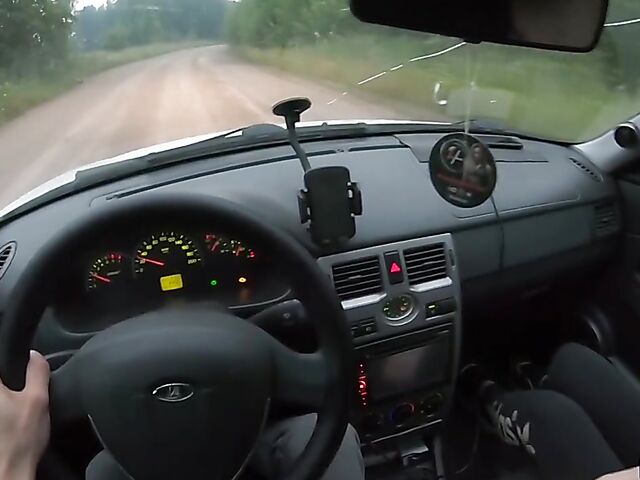 Car POV with russian teen hitchhiker Stacy Starando