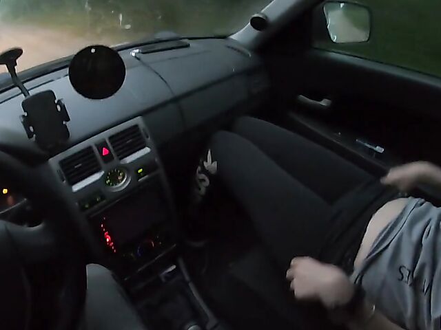 Car POV with russian teen hitchhiker Stacy Starando