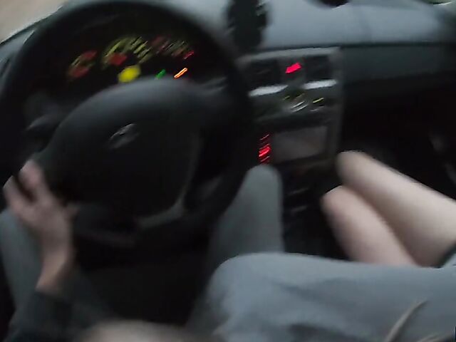 Car POV with russian teen hitchhiker Stacy Starando