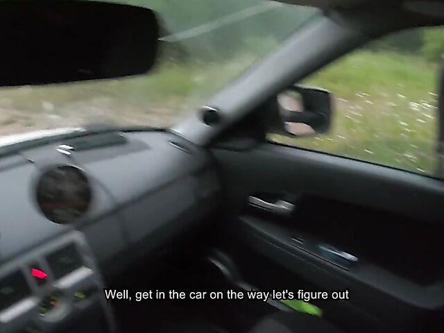 Car POV with russian teen hitchhiker Stacy Starando