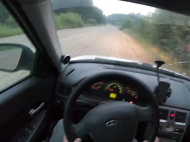 Car POV with russian teen hitchhiker Stacy Starando