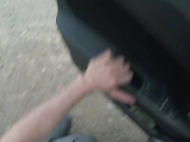 Car POV with russian teen hitchhiker Stacy Starando