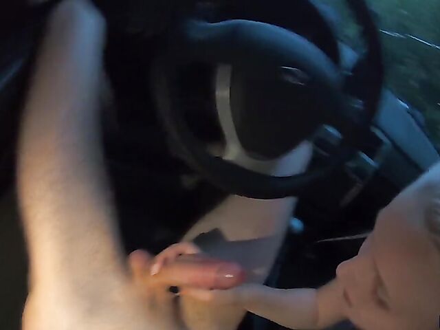 Car POV with russian teen hitchhiker Stacy Starando