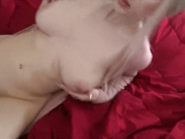 Stepbrother spying on his busty sister Skylar Vox and fucking her twat POV