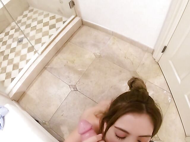 POV step sister bathroom fuck with petite Jane Wilde