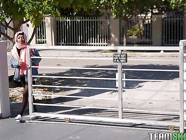 Binky Beaz - Muslim teen hijab blowjob and pussy pounding