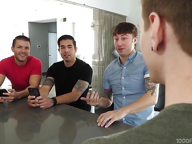 Casca Akashova - Huge tit MILF blowjob gangbang with 4 boys