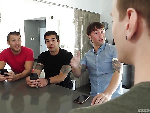 Casca Akashova - Huge tit MILF blowjob gangbang with 4 boys