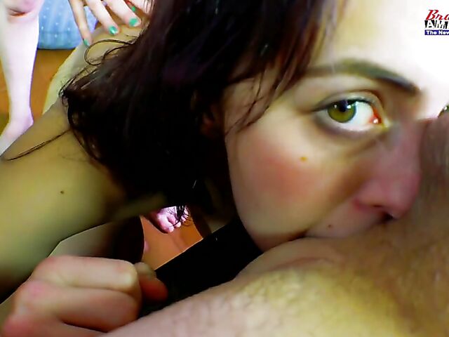 Two girls POV double rimming and sucking with Nicole and Lucy