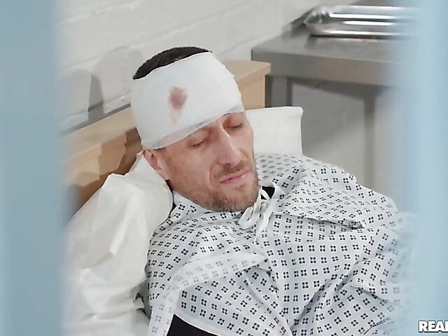 Busty nurse Brooklyn Blue gets humped by Dr Jordi