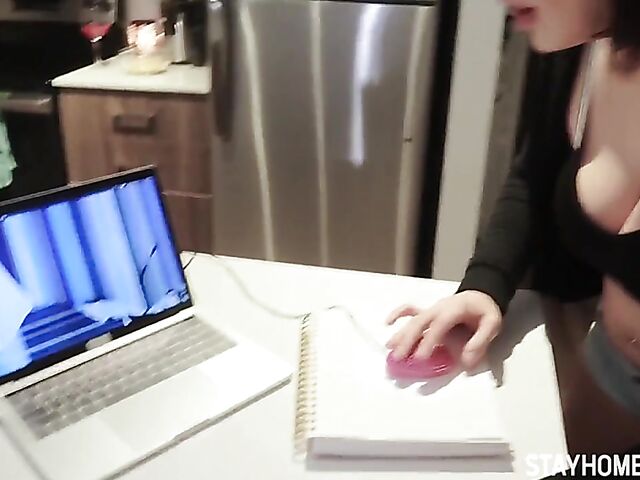 Stay Home POV with his thick booty stepsis Valentina Jewels