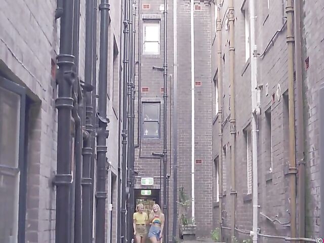 Blonde Australian lesbians Juniper and Ray visit Sydney
