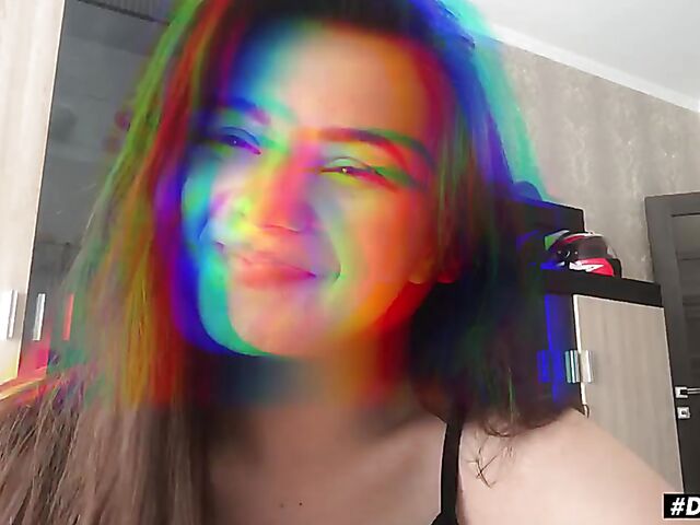 Hayli Sanders - Solo teen masturbation with her pink and red toys from home