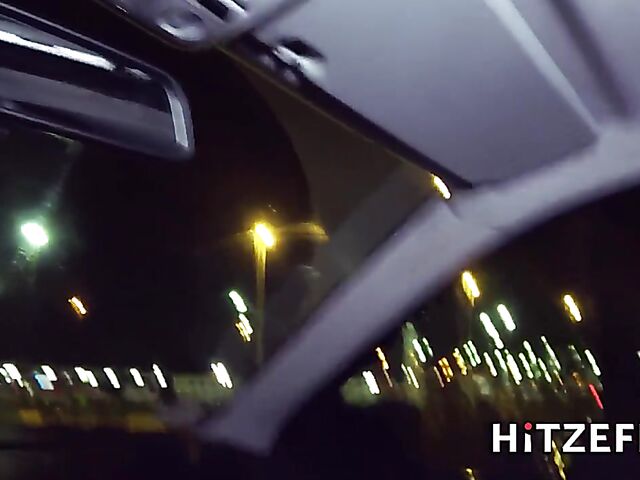 Street sex in the night with whoring german mom Liz De Lane