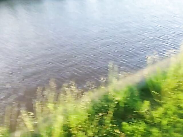 Public jerk off from your point of view in nature 