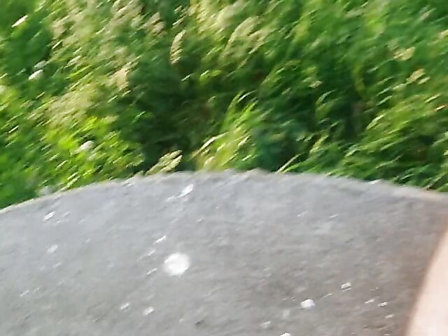 Public jerk off from your point of view in nature 