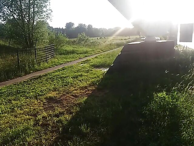 Public jerk off from your point of view in nature 