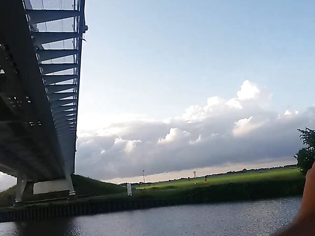 Public jerk off from your point of view in nature 