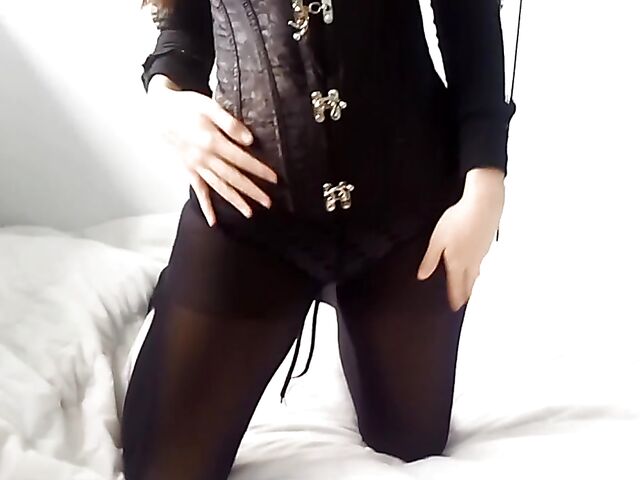 Amateur big tits POV with blindfolded pantyhose girl Thicci Velvet