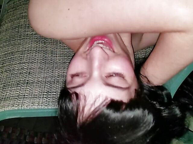 Homemade interracial fuck with her black lover and another creampie from her cucked husband