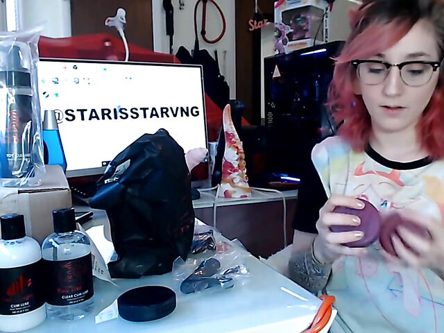 Toys unboxing and dragon dildo riding with Starsstarving