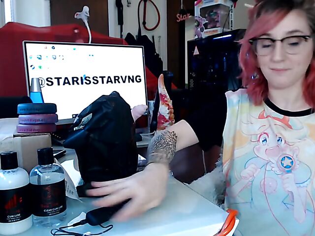 Toys unboxing and dragon dildo riding with Starsstarving