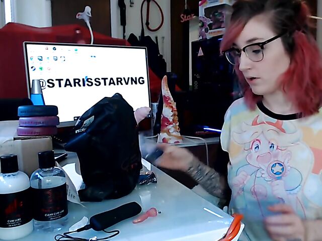 Toys unboxing and dragon dildo riding with Starsstarving
