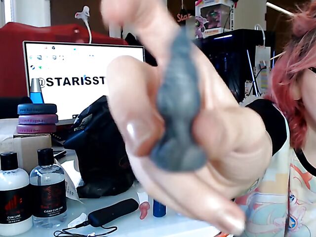 Toys unboxing and dragon dildo riding with Starsstarving