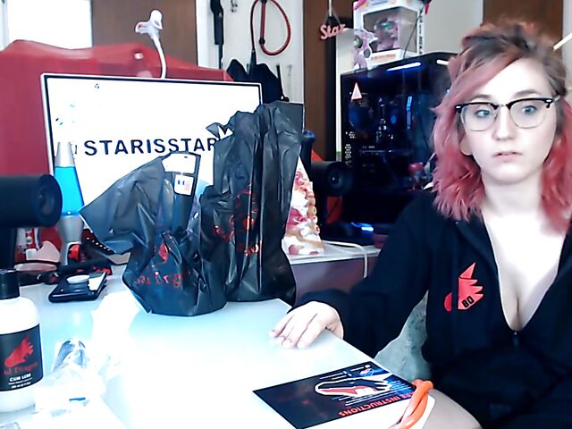Toys unboxing and dragon dildo riding with Starsstarving