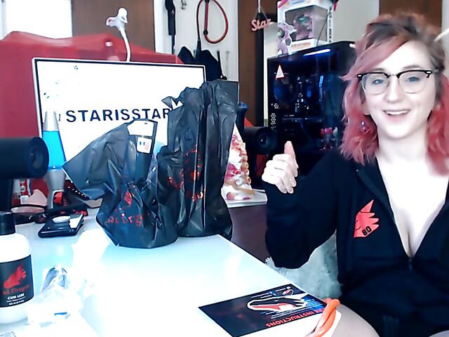 Toys unboxing and dragon dildo riding with Starsstarving
